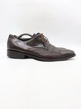 Mezlan Cap Toe Men's Size 11.5 M Dark Brown Leather Oxford Dress Shoes